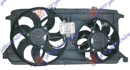 Ventilator hladnjaka kompletan dvostruki 2.3i 16v - 2.2 tdc + a/c