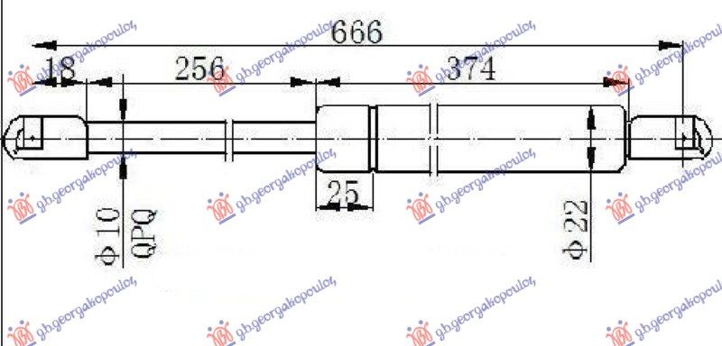 Amortizer gepeka (667L-755N)