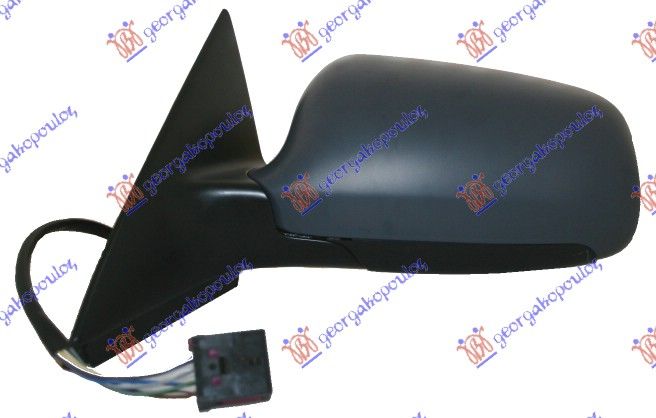 Retrovizor električni s grijačem, pripremljen za lakiranje (ASFERIČNO STAKLO)