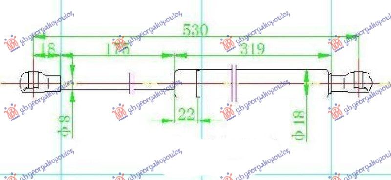 Amortizer gepeka (530L-530N)