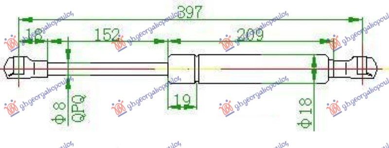 Amortizer haube (400L-330N)
