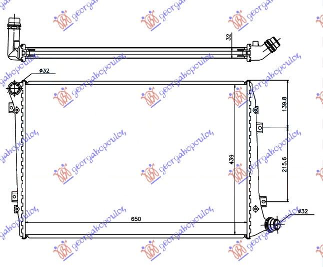 Hladnjak motora 2.0 tdi dizel (650X440)