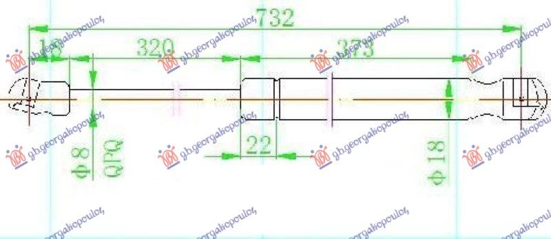 Amortizer haube (732L-350N)