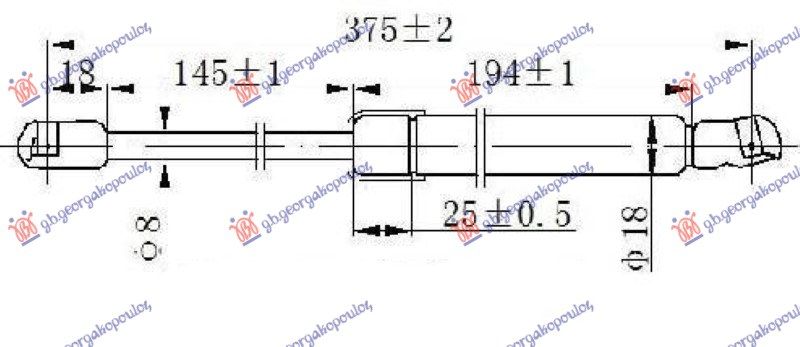 Amortizer gepeka (375L-390N)