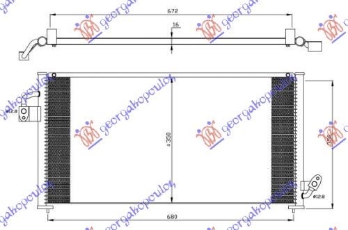 Hladnjak klime – 97–99 svi modeli (73,5×34,7×16)