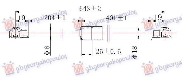 Amortizer gepeka (643L-470N)