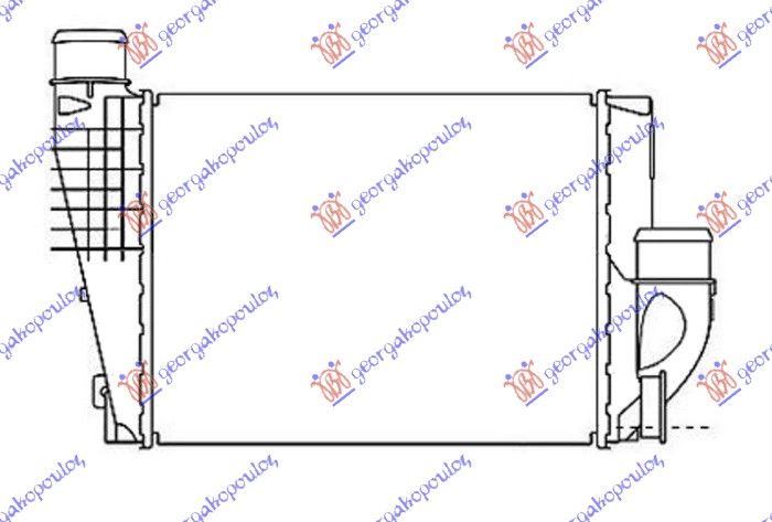 Hladnjak interkulera 1.6/2.0 hdi-bluehdi dizel (300X250X50) (VALEO)