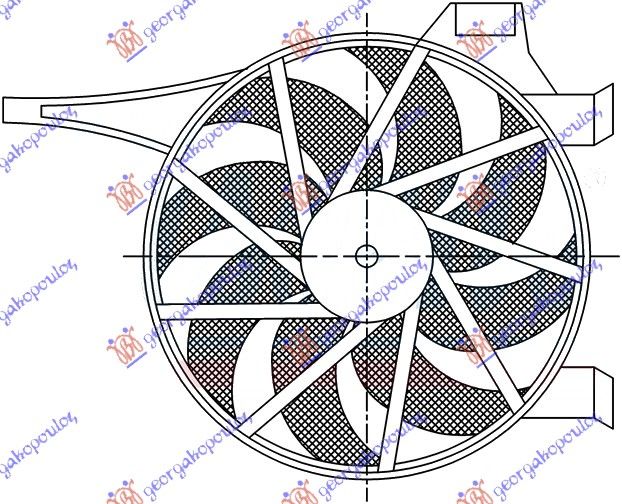 Ventilator klime komplet (1.3/1.7 CDTI) (180W)