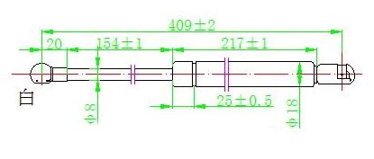 Amortizer gepeka (409L-180N)