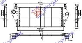 Hladnjak interkulera 2.0i 16v-1.9 dci (660X300X330) -07