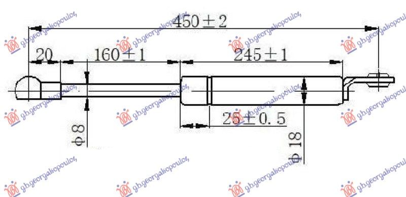Amortizer gepeka (450L-140N)