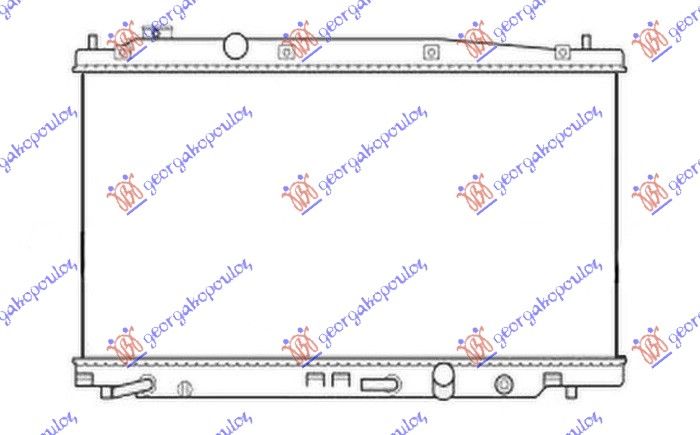 Hladnjak motora 1.4 benzin automatik (350X711X16)