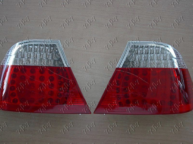 Štop lampi (SET) crveno-bijele LED