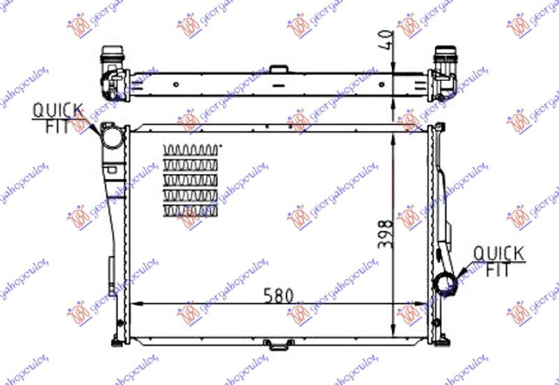 Hladnjak motora (M3) 3.2 i 24v (58X40,2X43)