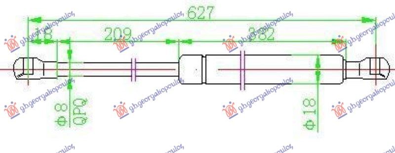 Amortizer gepeka (627L-660N)