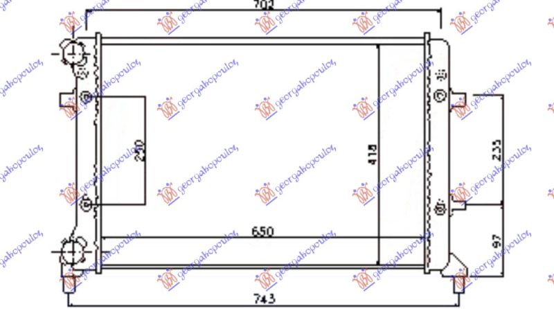 Hladnjak motora 1.4–1.6–2.0 fsi/sdi ručni/automatik s klimom (650X415) (MECHANICAL)