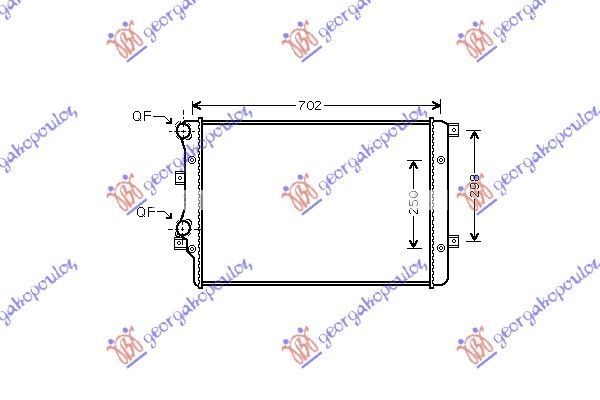 Hladnjak motora 1.8 tfsi benzin (650X410) (MECHANICAL)