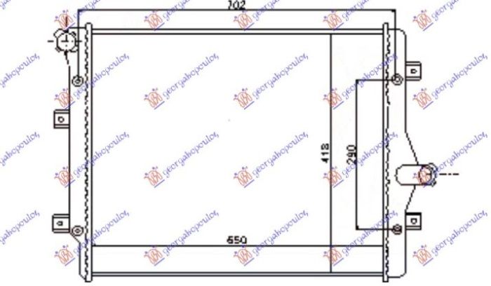 Hladnjak motora 2.0 tfsi benzin – 2.0 tdi dizel (650X450) (LEMLJENI)