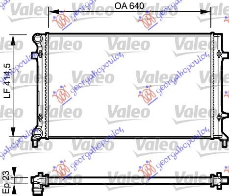 Hladnjak motora 1.4–1.6–2.0 fsi/sdi ručni/automatik s klimom (650X415) (VALEO)