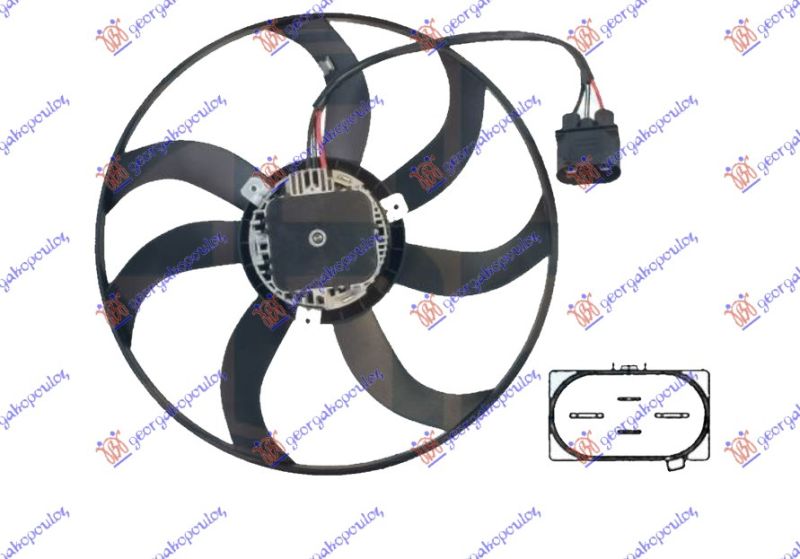 Ventilator hladnjaka (MOTOR-VENTILATOR) benzin-dizel (41 CM) (400 W)