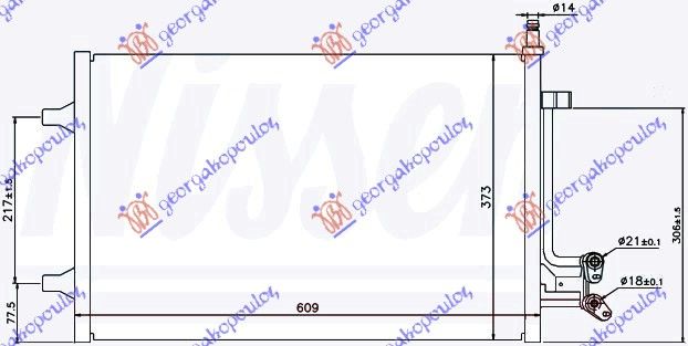 Hladnjak klime 1,6 tdci (55,5×38×1,6)