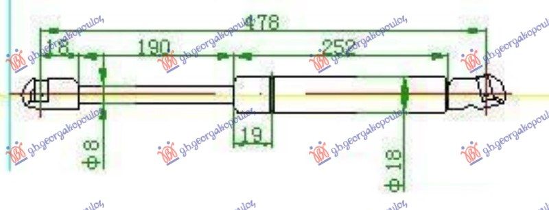Amortizer gepeka (480L-550N)