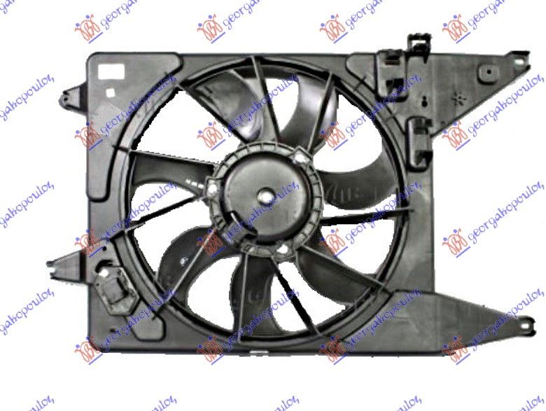 Ventilator hladnjaka komplet benzin-dizel t bosch type