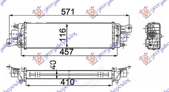 Hladnjak interkulera 1.3 jtd (410X115X40) 03-