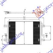 Hladnjak klime benzin (44×35×16) 03-