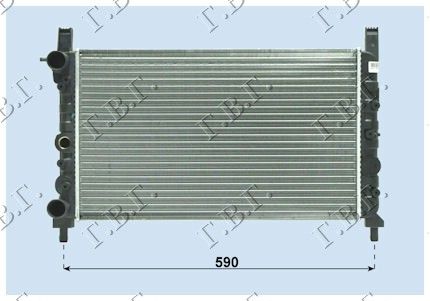 Hladnjak motora 1.3-1.4 turbo ie - 1.7d (52X32)