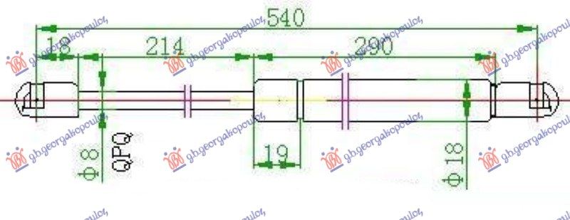 Amortizer gepeka (540L-400N)