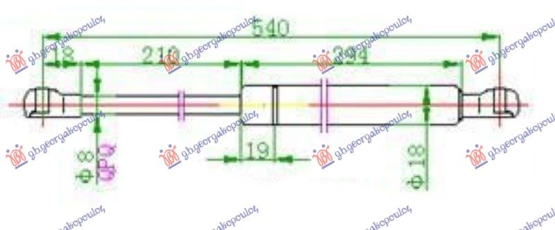 Amortizer gepeka (370N)