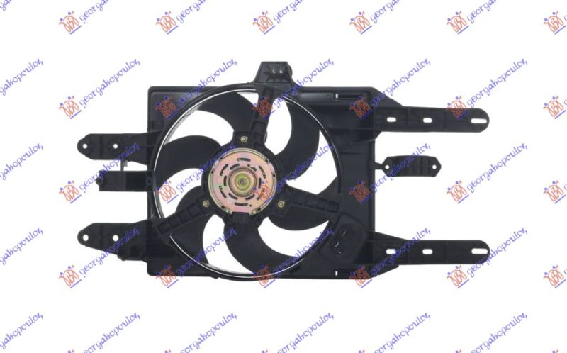 Ventilator komplet (75/85) (BENZIN) (+AC) 97-99