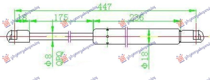 Amortizer gepeka (445L-300N)
