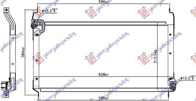 Hladnjak klime 1.4-1.8-2.0 cc (58×31) 96-98