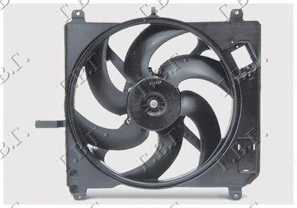 Ventilator hladnjaka komplet 1.4 cc +a/c benzin