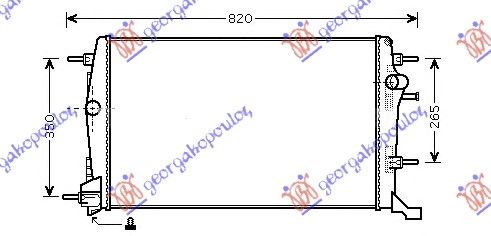 Hladnjak motora 1.6-2.0 dci +/- klima (65X43X34)