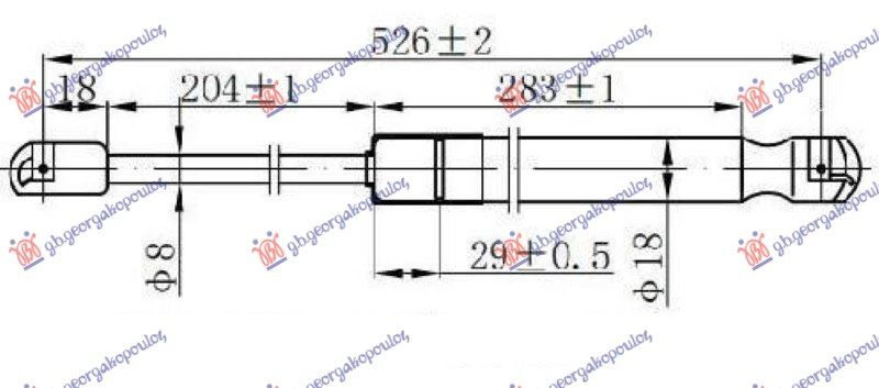 Amortizer gepeka (527L-325N)