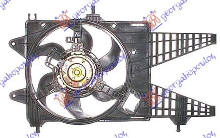 Ventilator hladnjaka komplet 1.3 multijet +/- a/c