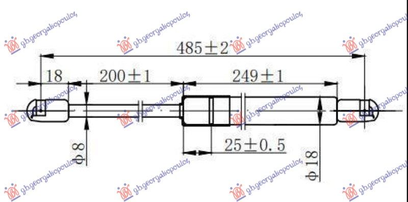 Amortizer gepeka (485L-420N)
