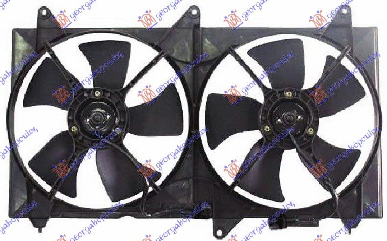 Ventilator (DUPLI) komplet (BENZIN) (+/-AC)
