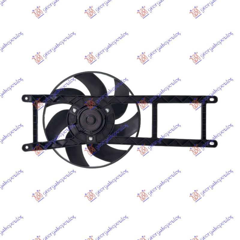 Ventilator hladnjaka komplet 1.1-1.2-1.4 cc (-A/C)