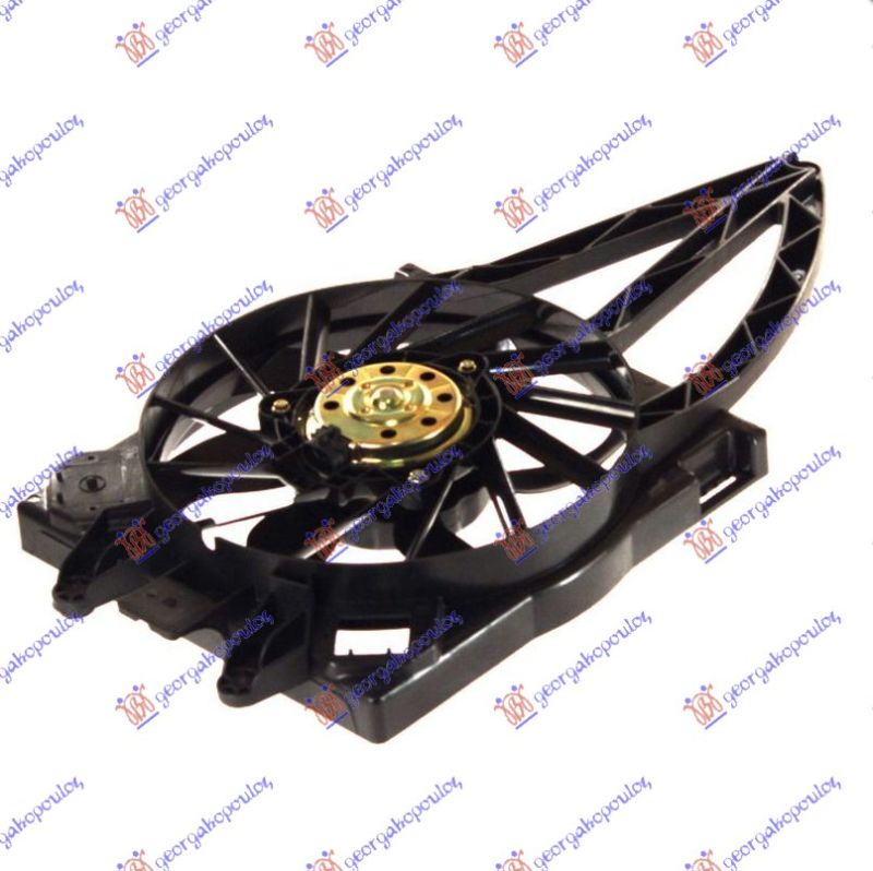Ventilator hladnjaka komplet 1.1-1.2 cc 03-05 +a/c