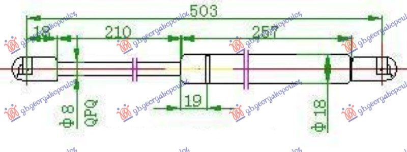 Amortizer gepeka (502L-280N)