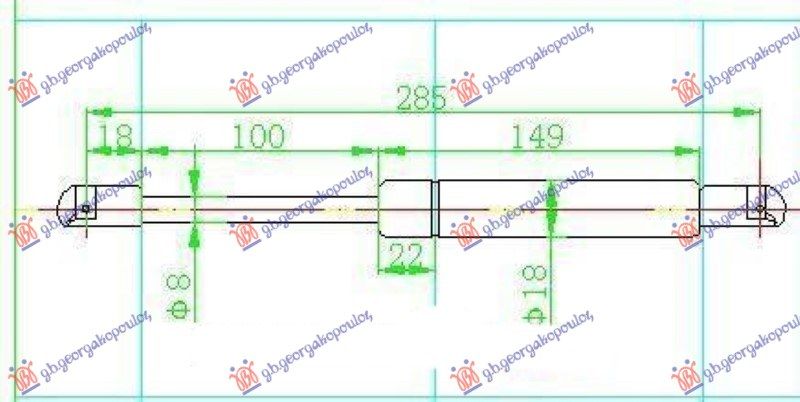 Amortizer gepeka (287L-315N)