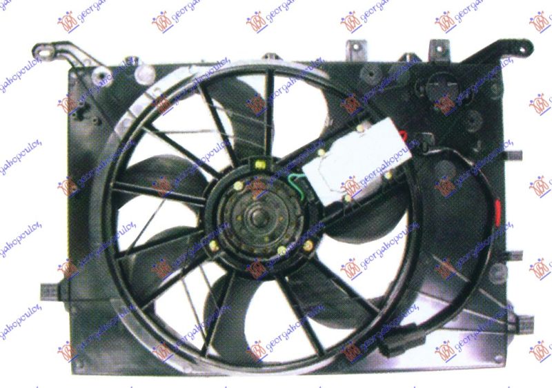 Ventilator hladnjaka komplet benzin/dizel