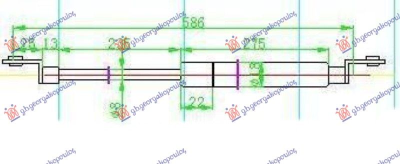 Amortizer gepeka (586L-100N)