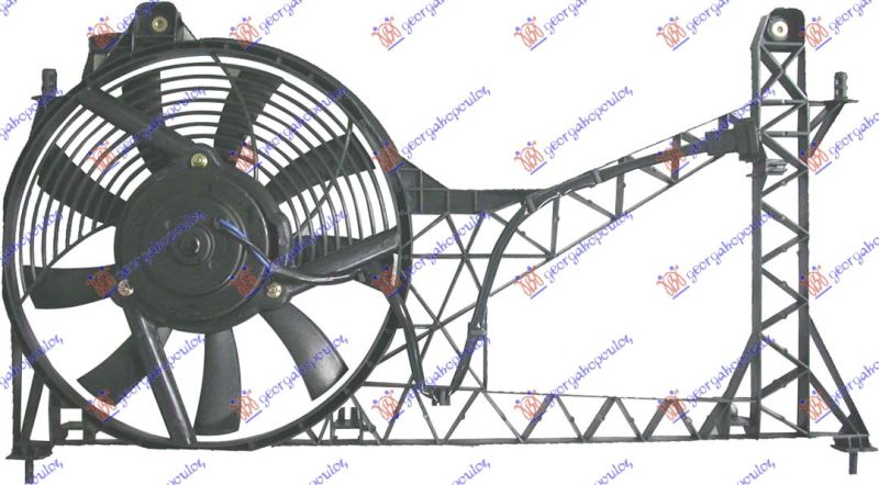Ventilator hladnjaka komplet dupli a/c (BENZIN)