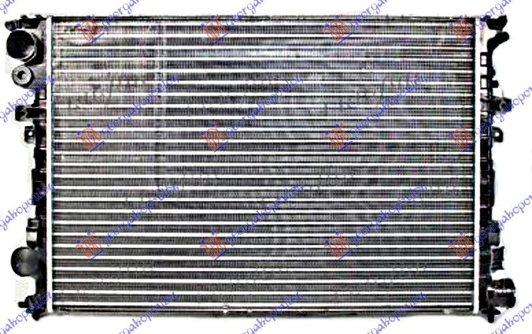 Hladnjak motora 1.9-2.0-2.1 dizel/td (67X44,6) s ventilom (MAHLE BEHR)