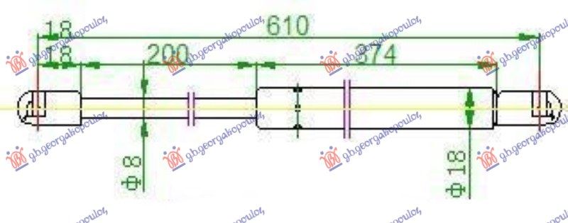 Amortizer gepeka (610L-560N)